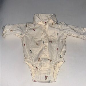 2 piece Christmas outfit with suspenders